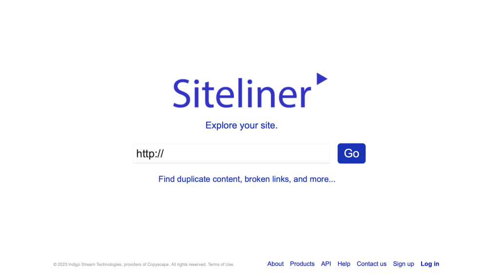 siteliner duplicate content checker