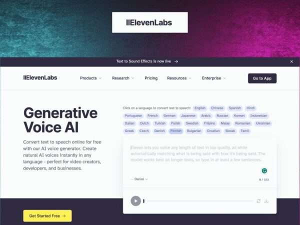Elevenlabs review, features, pricing and alternatives