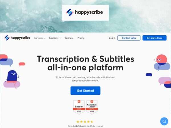 Happy Scribe review, features, pricing and alternatives