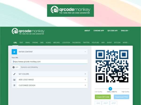 qr code monkey review, features pricing and alternatives