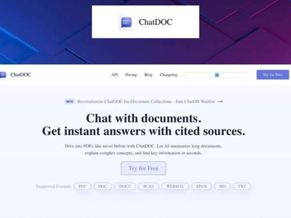 ChatDoc - review, features, pricing and alternatives