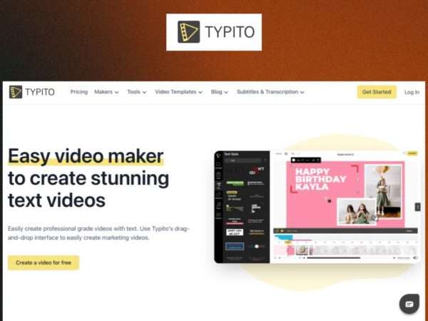 Typito - review, features, pricing and alternatives
