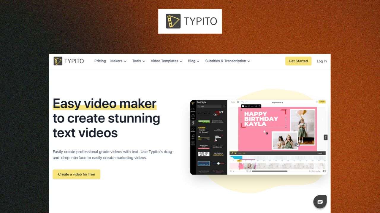 Typito - review, features, pricing and alternatives