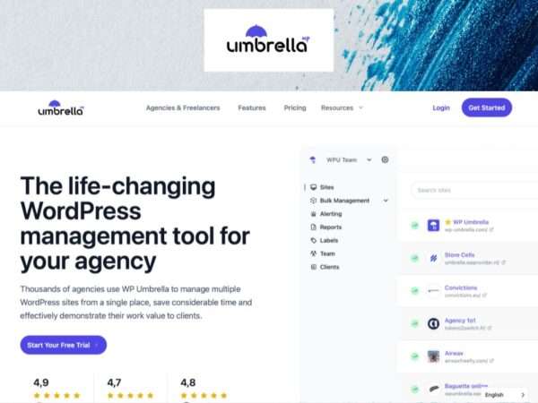 WP Umbrella - review, features, pricing and alternatives