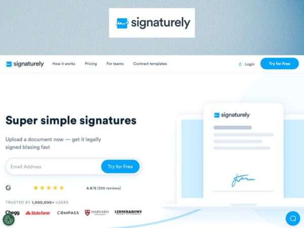 Signaturely - review, features, pricing and alternatives