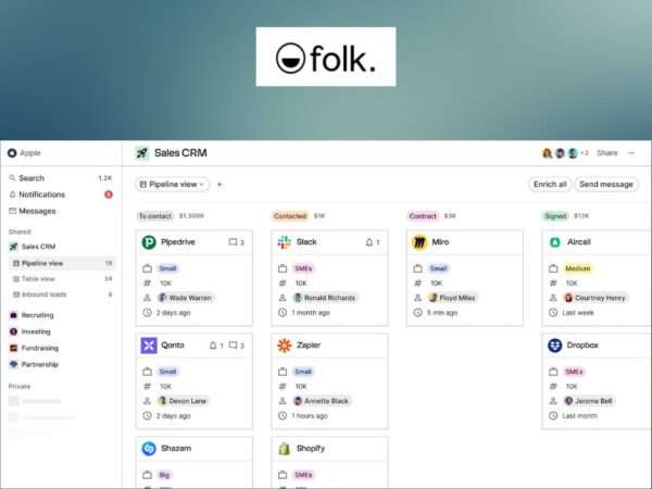 Folk CRM - review, features, pricing and alternatives