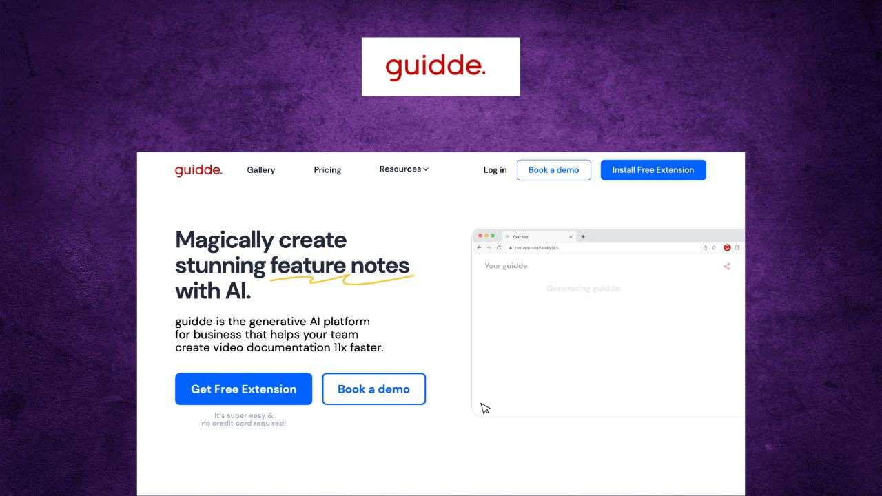 Guidde AI - review, features, pricing and alternatives