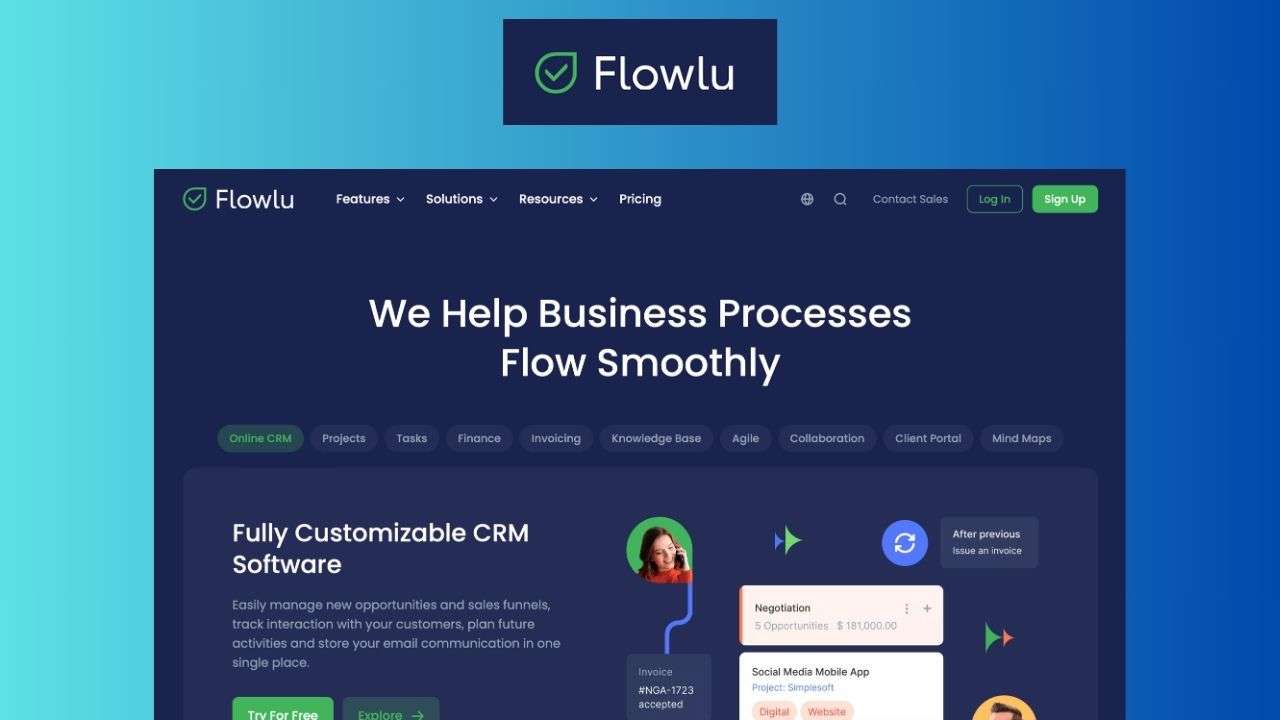 Flowlu - Review, Features, Pricing & Alternatives