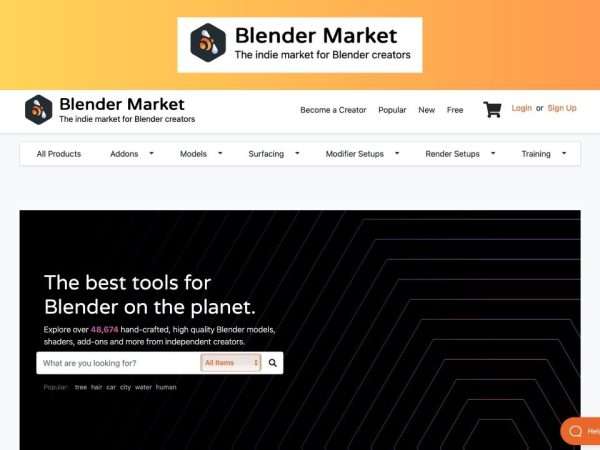 Blender Market review, features, pricing and alternatives