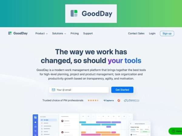 GoodDay review, features, pricing and alternatives