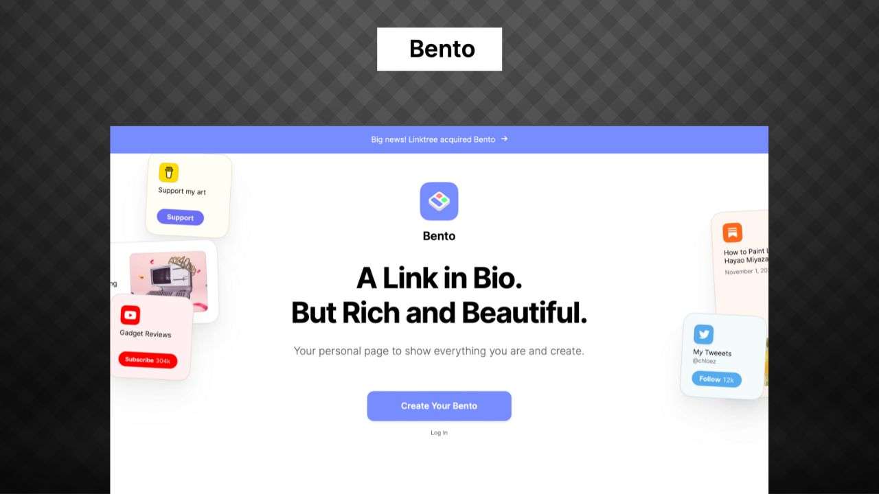bento.me review, features pricing and alternatives