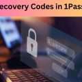 save recovery codes in 1Password