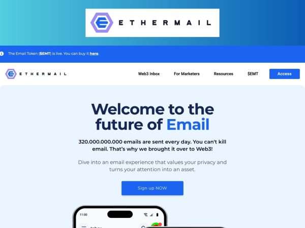 EtherMail reviews, features, pricing and alternatives