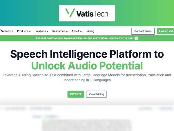 Vatis Tech Review, Features, Pricing & Alternatives