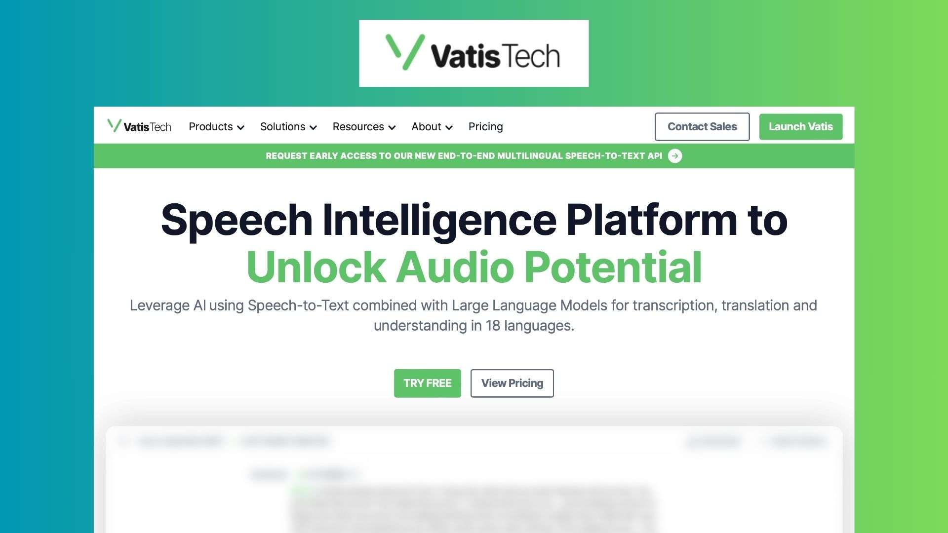 Vatis Tech Review, Features, Pricing & Alternatives